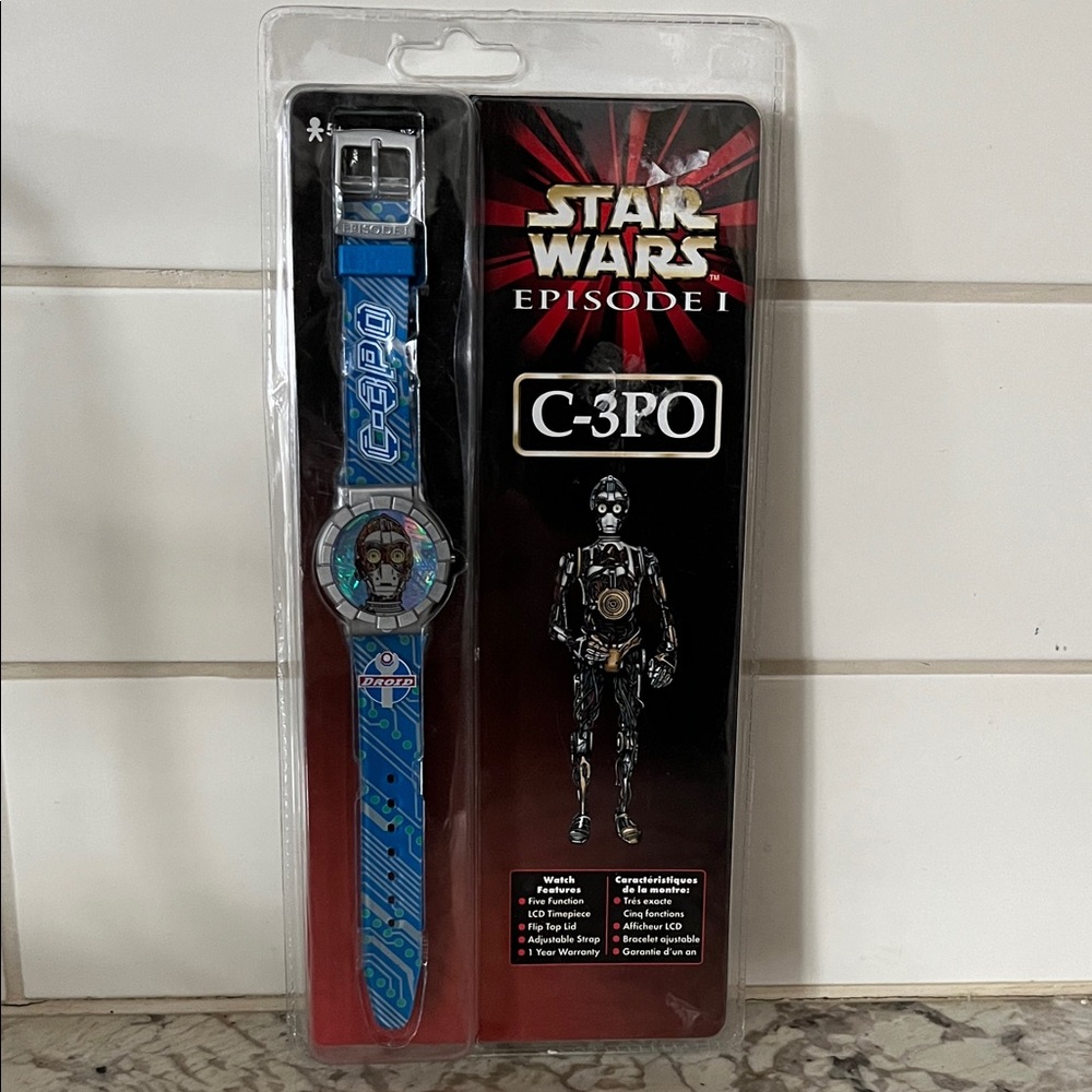 Vintage! Star Wars Episode I C-3PO Blue watch